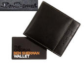 View Item New Ben Sherman Union Jack Flag Leather Wallet Black 