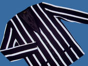 View Item New Pop 60's Retro Mod Stripe Cardigan Black  