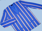 View Item New Pop 60's Retro Mod Stripe Cardigan Mid Blue 