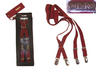 View Item New Merc London 5/8" Wide Mod Skin Skinny Braces Wine