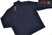 View Item Ben Sherman Irregular Knit L/S Top Blue Plus Size 2X
