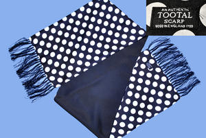 Tootal SILK Mod Indie Weller Big Polka Dot Scarf Black Preview