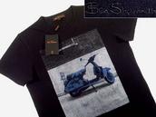 View Item Ben Sherman Union Jack Scooter T Shirt Black Plus Sz 