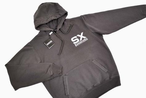New Lambretta SX Carnaby St Print Hoody Sweatshirt Grey Preview