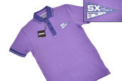 View Item New Lambretta SX Mod Penant Logo Pique Polo Shirt Lilac