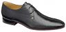 View Item Frank Wright Perforated Leather 2 Hole Shoe Black 