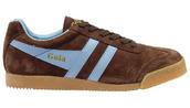 View Item Gola Classics Harrier  Retro Suede Trainer Brown Blue
