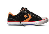 View Item Converse Star Player Chevron EV Ox Lo Suede Trainer Shoe Black / Gold 