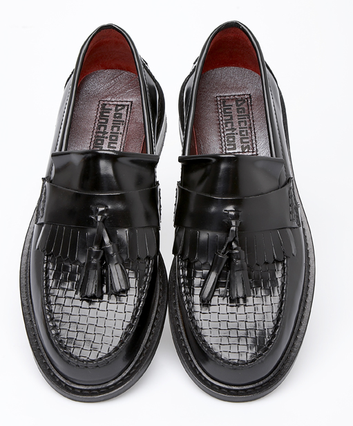 basket weave flat shoes
