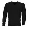 View Item John Smedley Pure Merino Wool V Neck Pullover Jumper Black
