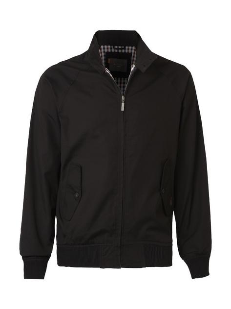 Ben Sherman Mod Retro Harrington Jacket Plus Size Black  Preview