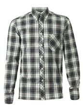 View Item Ben Sherman Classic Check Button Down Union Fit Long Sleeve Shirt Green Brown 