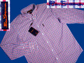 View Item Ben Sherman Long Sleeve Union Fit Shirt Classic Mod House Check Red White Blue 