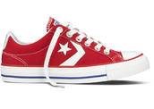 View Item Converse Star Player Ev Ox Lo Canvas Trainer Varsity Red / White
