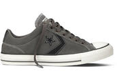 View Item Converse Star Player Chevron EV Ox Lo Suede Trainer Shoe Charcoal Grey / Blue
