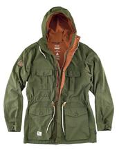 View Item Addict Mountain Range Lightweight Jacket Parka Hooded Coat Olive Green