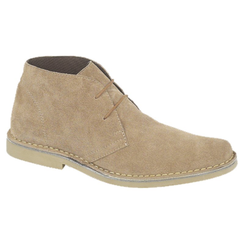 Roamers Mod Suede 2 Hole Rubber Sole Lace Up Desert Boots Adaptor