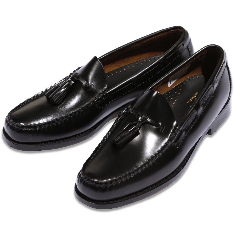 Bass Weejuns Ivy League Mod 60s Leather Plain Top Tasseled Loafer Shoe Black Adaptor Clothing 4743