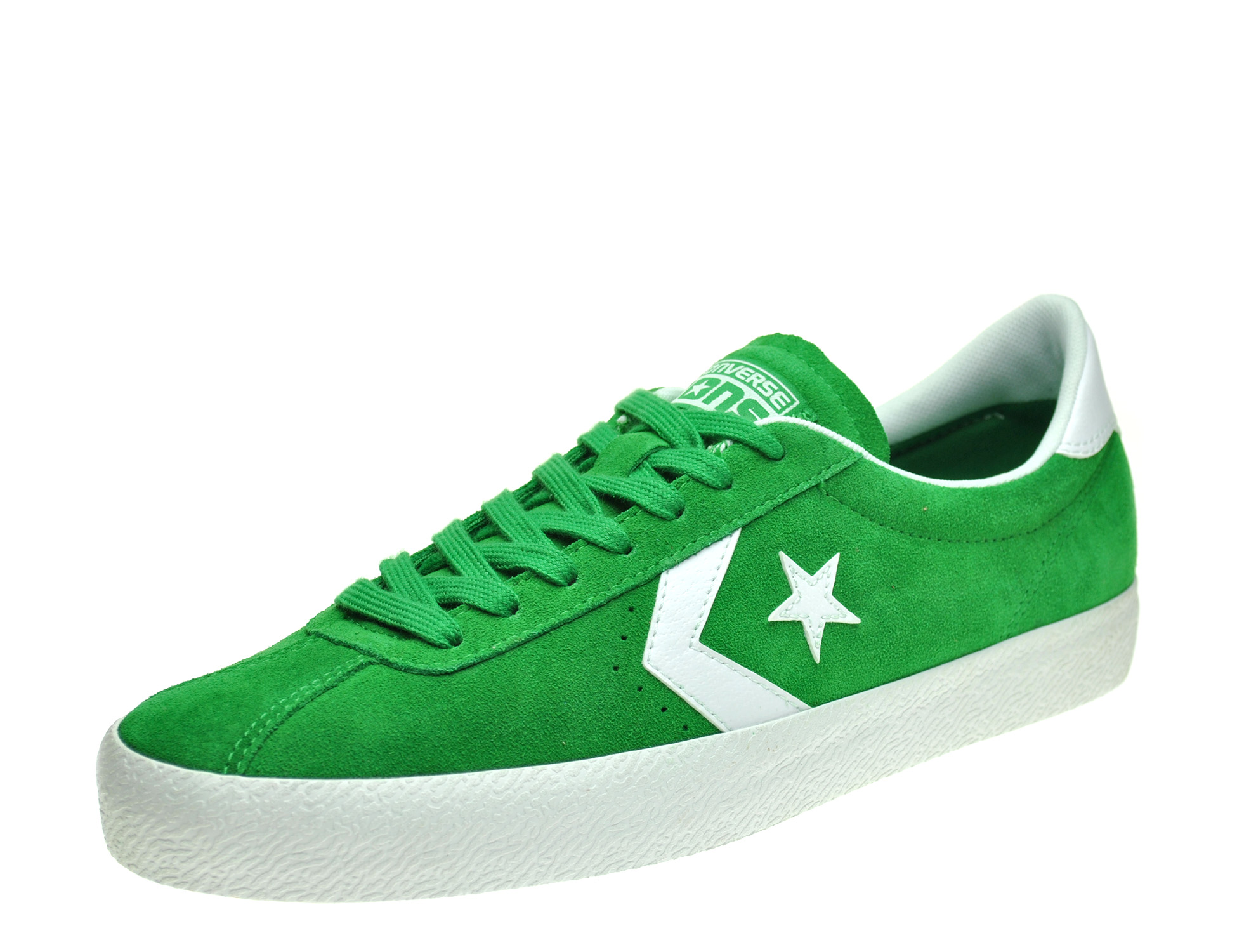 Converse Break Point Ox Green White Chevron Star Suede Trainer Board Shoe | eBay