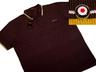 View Item New Ben Sherman Pique O/S Classic Polo Shirt BROWN 