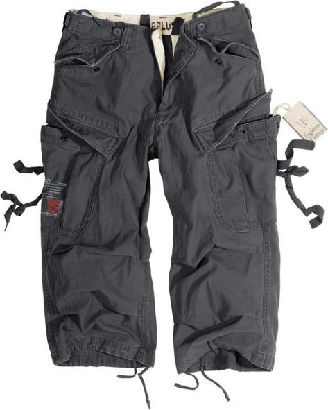 New Engineer Vintage Washed 3/4-Pants BLACK sz L 36 w Preview