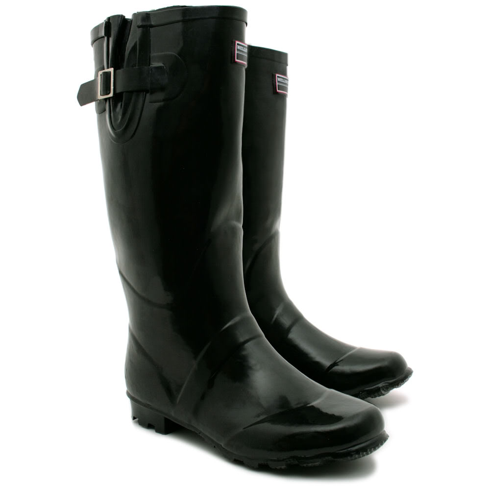 New Womens Festival Welly Wellies Wellington Flat Knee High Rain Boots Size Ebay 9113