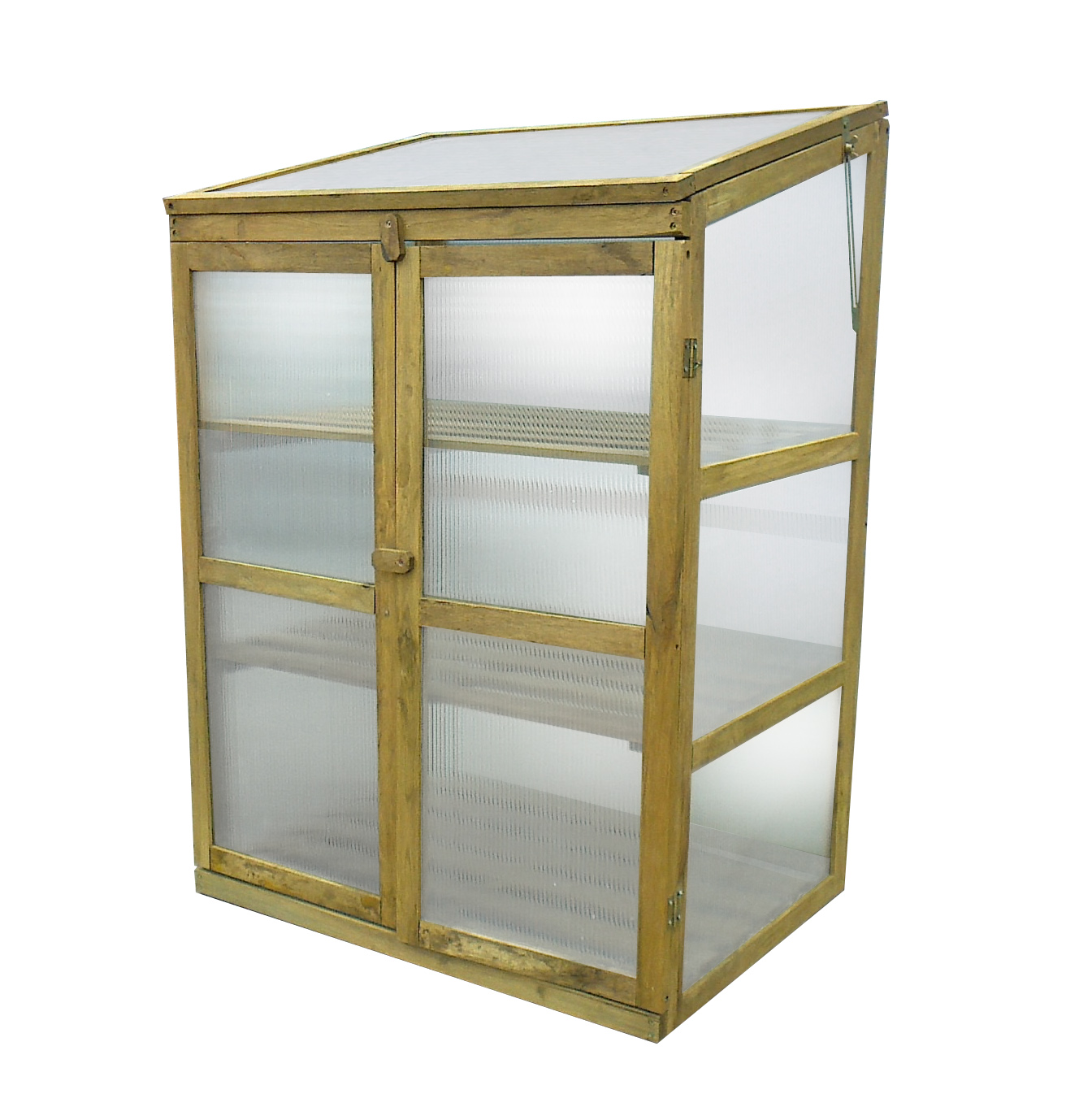 GW DELUXE HARDWOOD BIRCH WOODEN GROWHOUSE MINI GREENHOUSE BROWN eBay