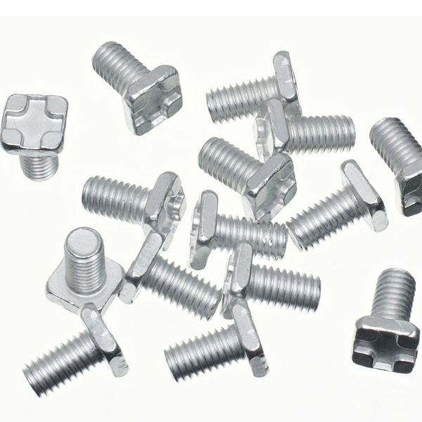 Aluminium Greenhouse Bolts x 100 M6 11mm Long Square Cruciform Head