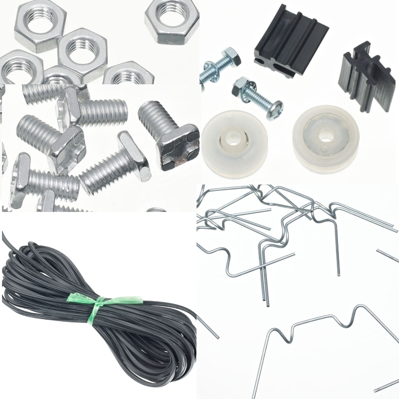 8x6 Greenhouse Complete Fixings Pack, Bolts, Nuts, Glazing Rubber