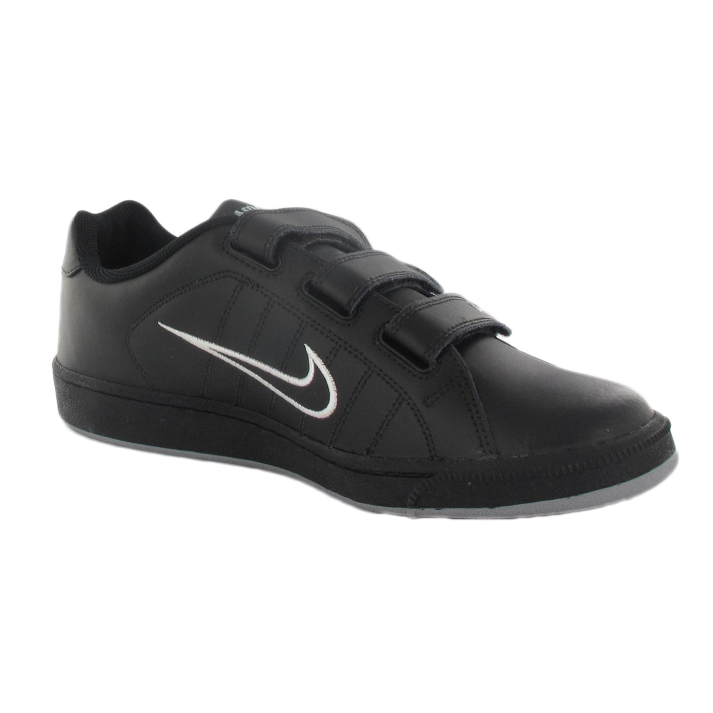 nike black strap shoes