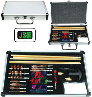 Deluxe Rifle / Pistol / Shotgun Barrel Cleaning Kit in Alloy Case Preview