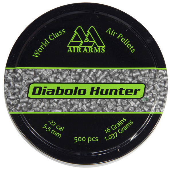 View Item Air Arms Diablo Hunter Pointed Pellets [.22][5.50mm][500]