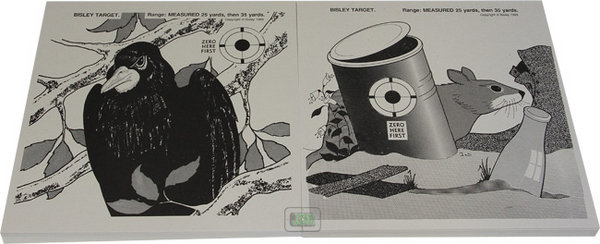 View Item 6.75" Bisley Vermin Targets Rat & Crow [100]