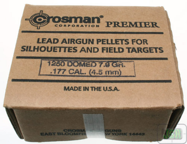 View Item Crosman Premier Domed Pellets [.177][7.9Gr] [1250 Card Box][177DB]