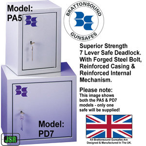 Brattonsound Sentinel PD7 - 7 Pistol or Ammo Gunsafe Preview