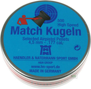 H&N High Speed Match Pistol Pellets [.177][4.49mm] [500] Preview