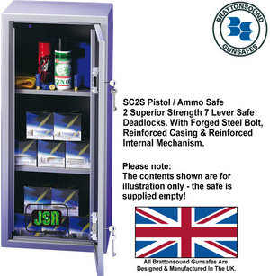 Brattonsound Sentinel SC2S - Bulk Storage With 2 Shelves - 2 Locks Safe Preview