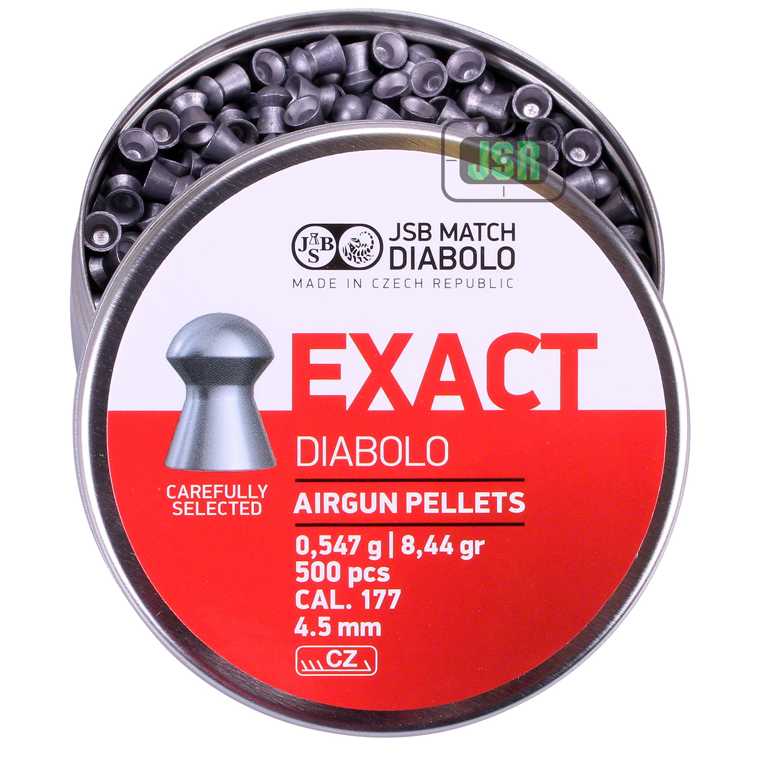JSB EXACT Domed .177 4.52mm Air Rifle Airgun Pellets 500 Pack Ammo