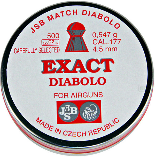 View Item JSB Exact Pellets [.177][4.52mm][500]