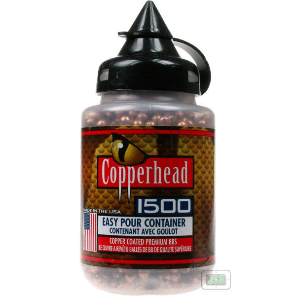 View Item Crosman Copperhead Steel BB [.177 4.4mm][1500] [Plastic Bottle] 0737