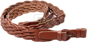 DeLuxe Italian Dark Leather Plaited / Basket Weave Sling Preview