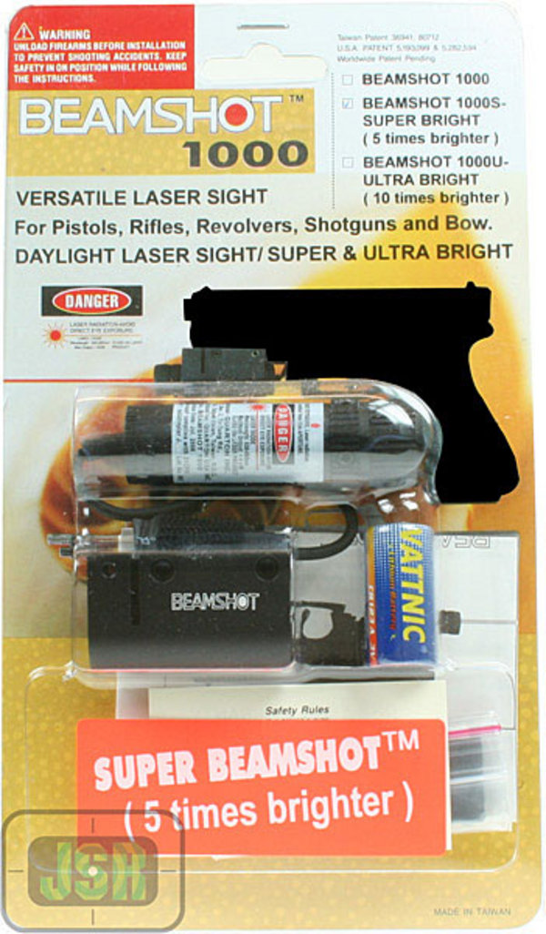 View Item Beamshot 1000S Laser Sight [No Mount] Black