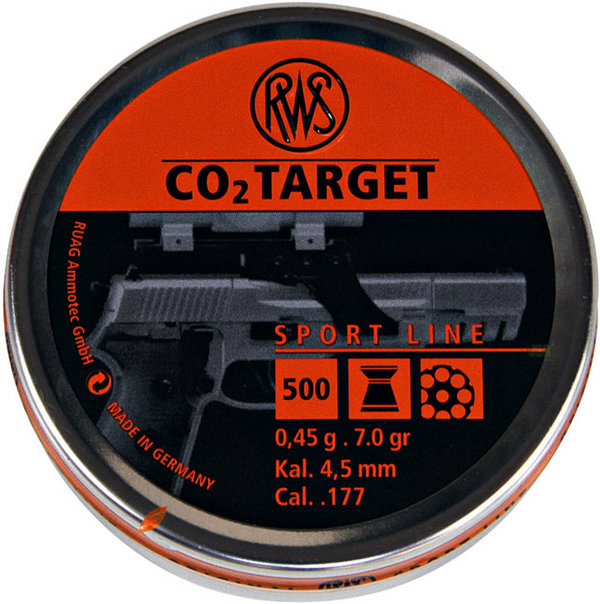 View Item RWS Co2 Target Flat Head Pellets [.177] [500] 7.0gr   213 59 73