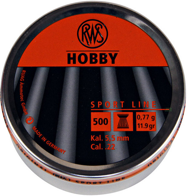 View Item RWS Hobby Flat Head Pellets [.22] [500] 213 64 30