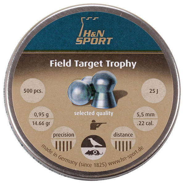 View Item H&N Field Target Trophy Pellets [.22][5.53] [500] 14.66gr