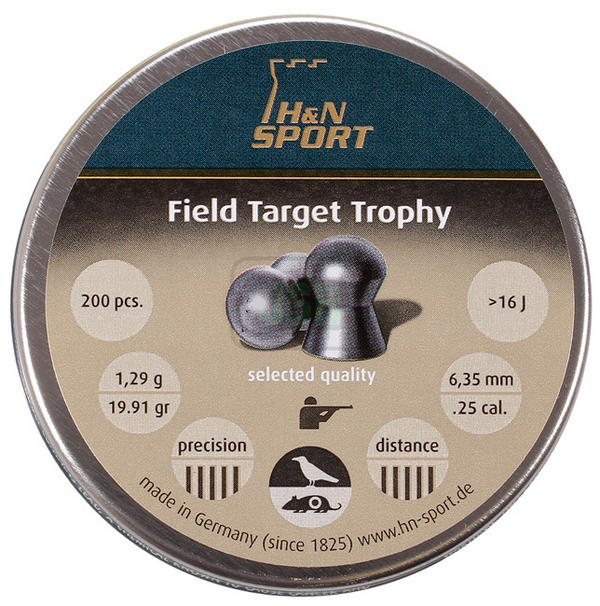 View Item H&N Field Target Trophy Pellets [.25][6.35][200]