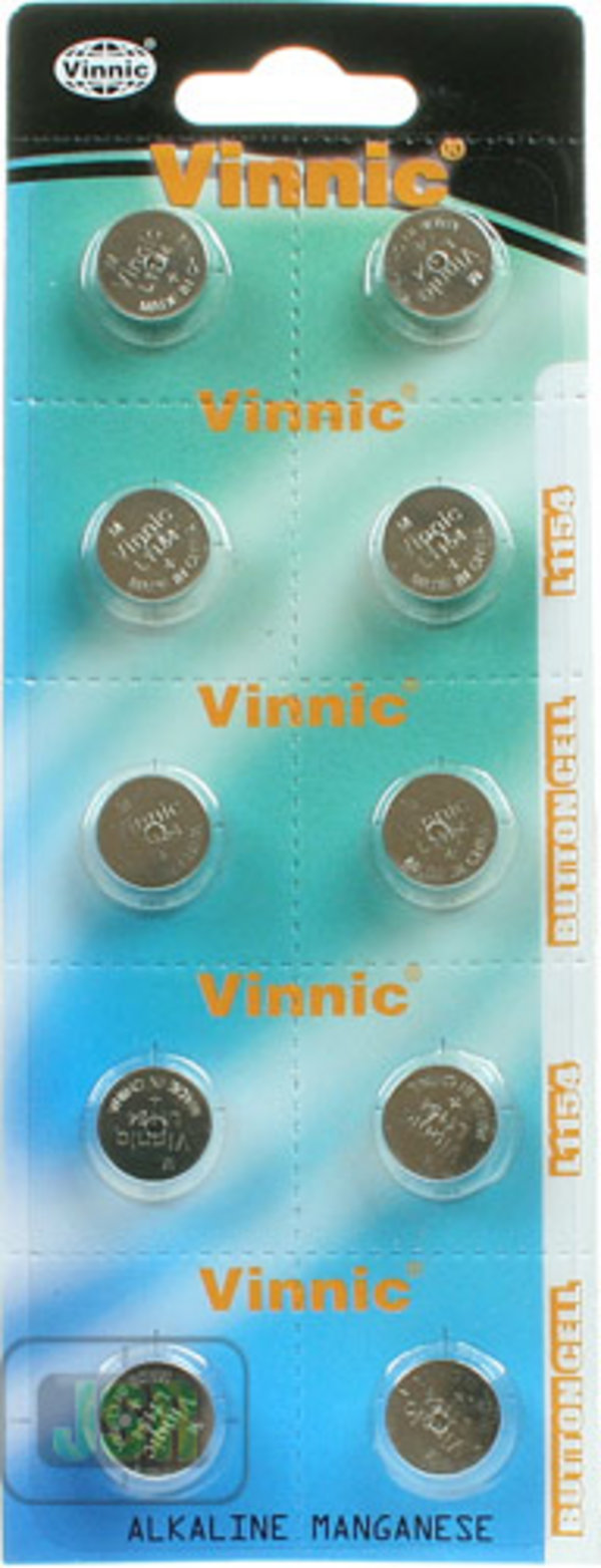 View Item Vinnic Alkaline Battery [LR44] [10 Pack]