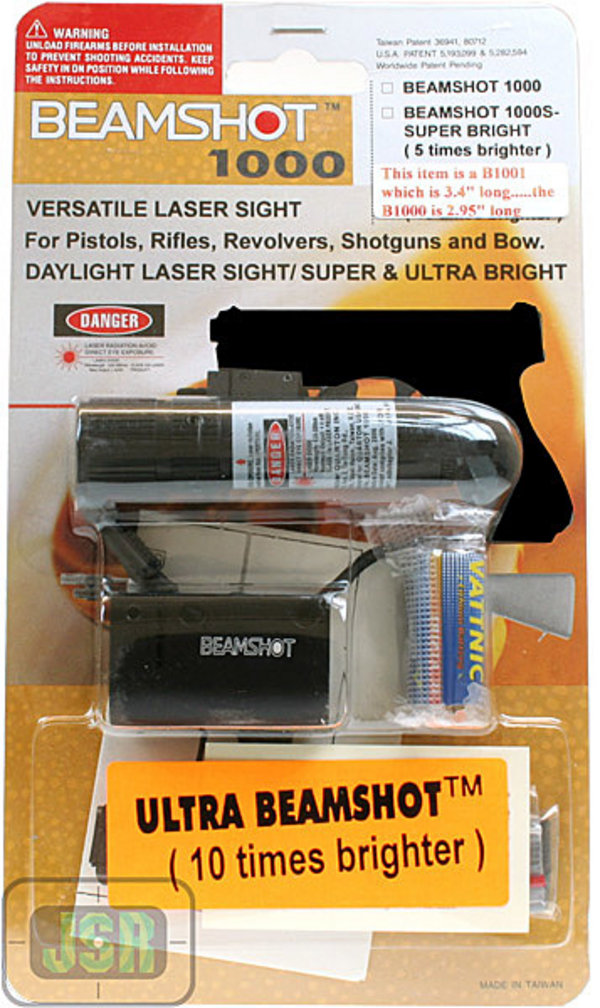 View Item Beamshot 1001 Ultra Laser Sight [No Mount] Black