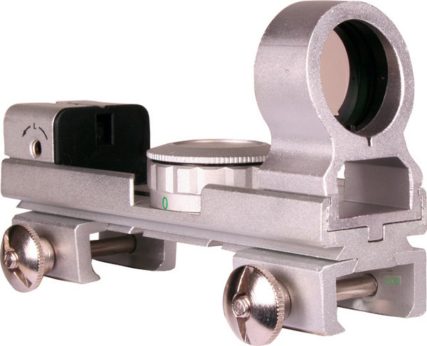View Item NcStar Compact Red / Green Dot [SILVER] Fits 11mm and Weaver Rails - DAS