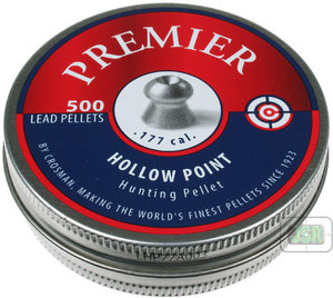 Crosman Premier Hollow Point Pellets [.177][7.9gr] [500 Tin] 6-LHP77 Preview